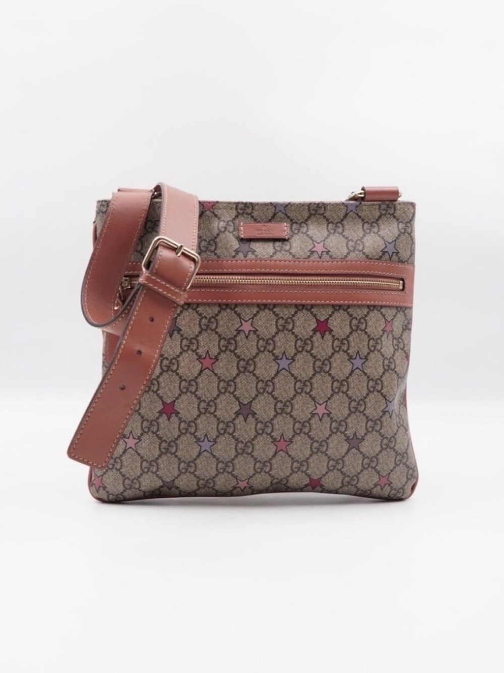Gucci Star Limited Pink GG Supreme Star Crossbody Bag